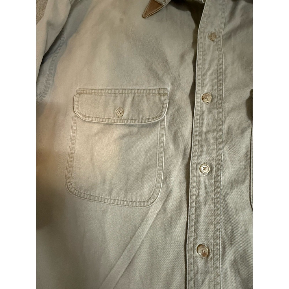 VNTG Banana Republic Safari Adventure Travel Utility Shirt L Beige Hong Kong - Picture 8 of 16